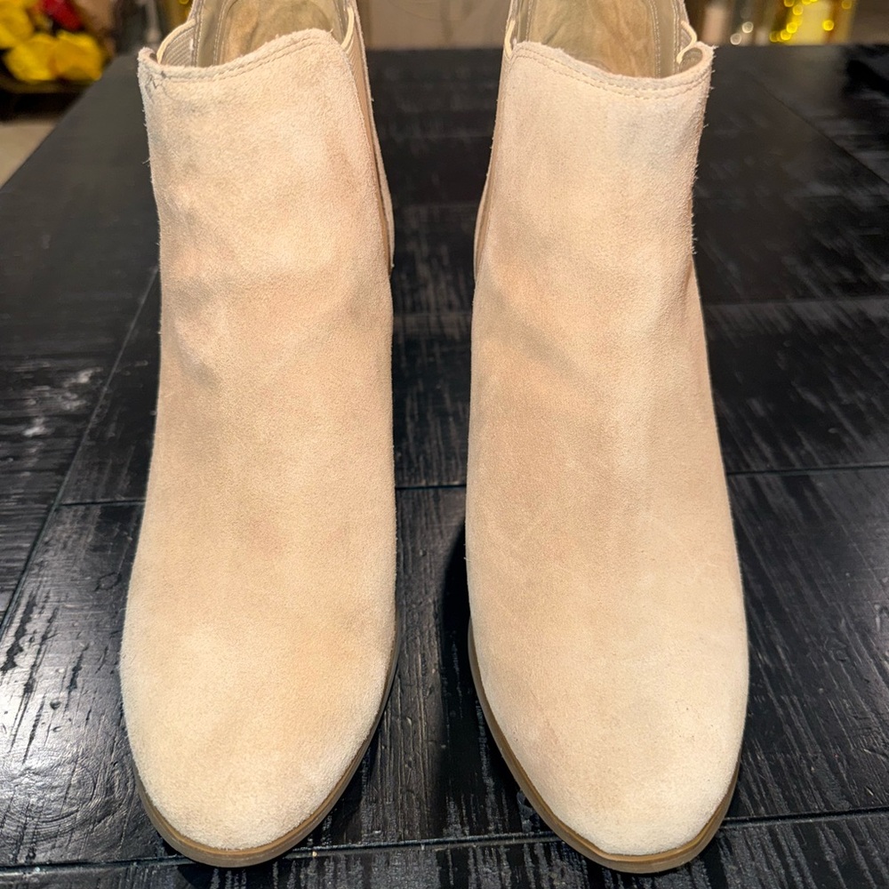 Michael Kors Cream Ankle Booties